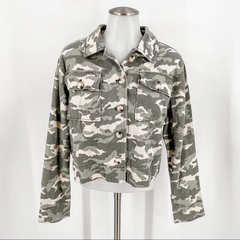 John + Jenn Camo Cropped Jacket